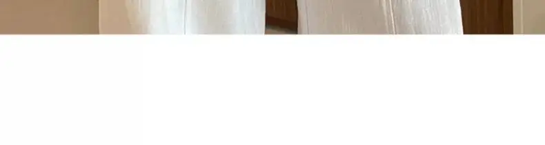 White Ramie Wide-leg Pants Women's Summer Thin High Waist Drape Old Money Style Suit Straight Sub-cotton and Linen Casual Pants