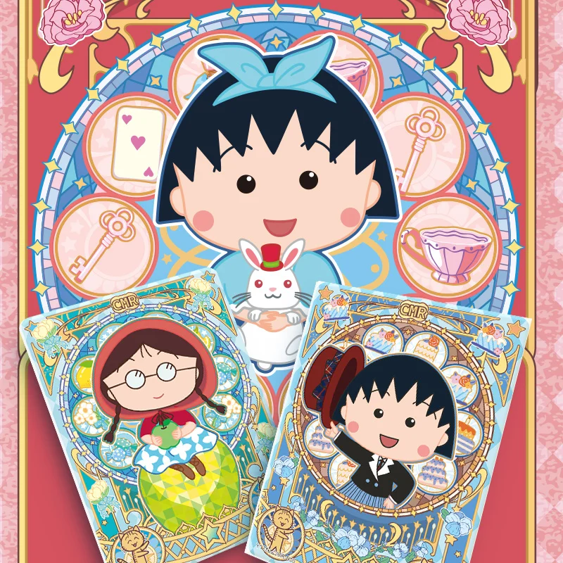 KAYOU حقيقية ساكورا تشيبي ماروكو تشان الوقت سلسلة بطاقات حجم 2 أنيمي الطرفية لطيف لعبة عيد ميلاد الأطفال كرت هدية #3