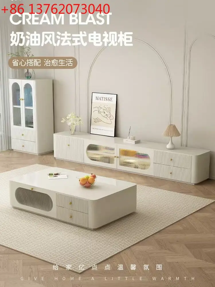 

Гостиная, бытовая, маленькая квартира, простой современный новый комплект в кремовом стиле