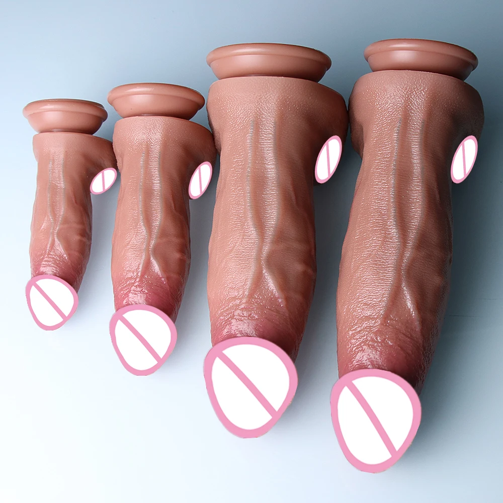 S/M/L/XL Super Big Adults Product Realistic Dildo Soft Penis Sex Toys for Woman Men Vagina Orgasm Anal Masturbation Couples Game - view 6