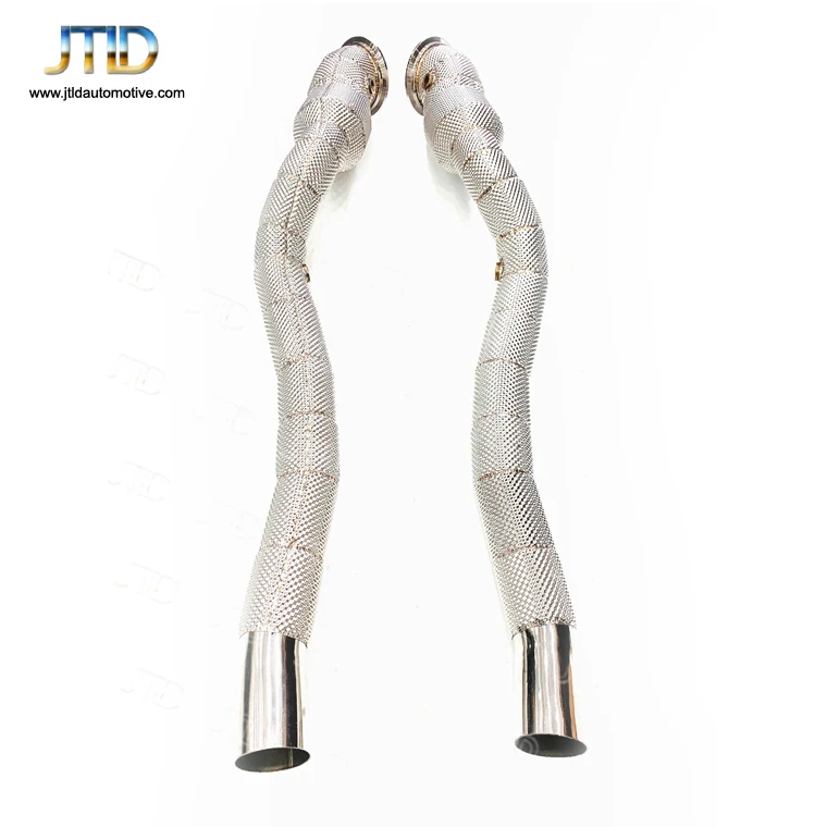 

Heat Shield Downpipe For Ferrari F12 812 SS304 Stainless Steel Performance Catless Exhaust System