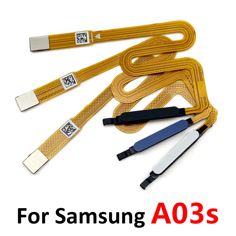 New For Samsung A03S A037F A04s A047F Fingerprint Sensor Home Return Key Menu Button Flex Cable