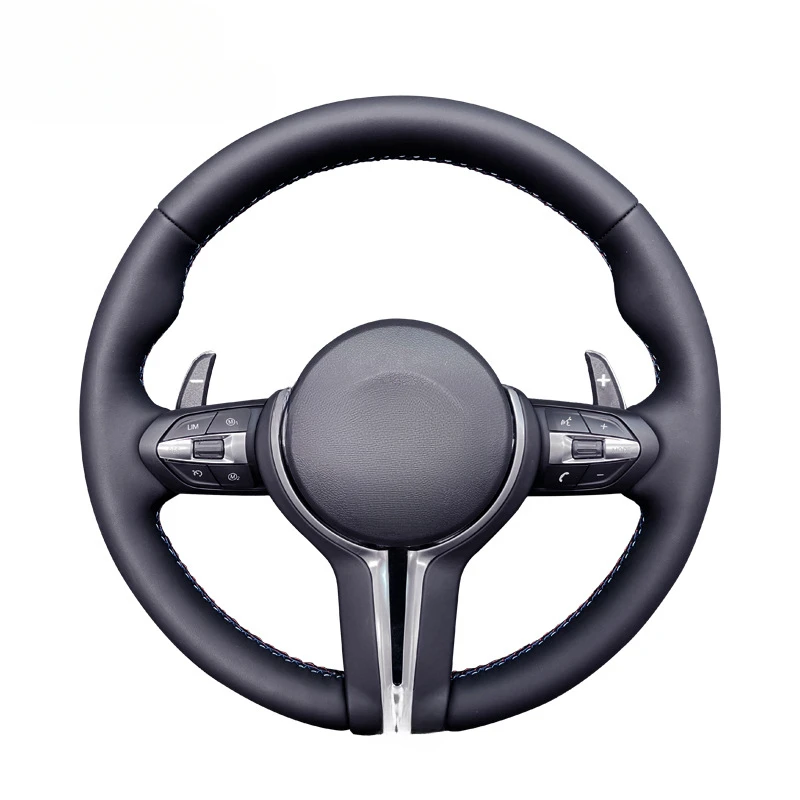 For BMW F15 F30 M3 M5 Custom M Style Sport Full Leather Steering Wheel Assembly With Steering Wheel Horn Cover - view 4