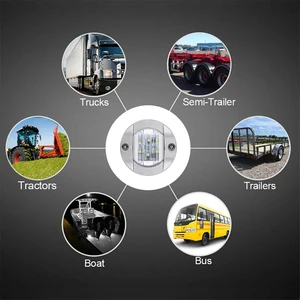 6 nezaket ışıkları güverte LED, 12 V DC LED spot ışık, kıç çapa, navigasyon ışıkları, kabin, dahili deniz / beyaz, mavi / sarı, su geçirmez tekneler için en çok satılan 8 aydınlatma - no. 2