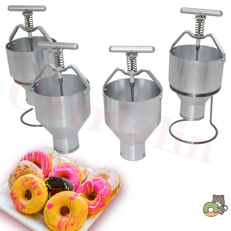 Manual Donut Maker Stainless Steel 3L Cake Doughnut Batter Dispenser Donut Tool Adjustable Thickness Baking Dessert Tools