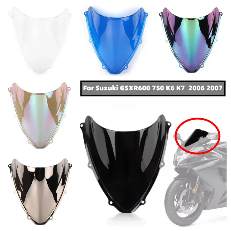 

Motorcycle windshield front windshield deflector for Suzuki GSXR600 GSXR750 K6 K7 GSXR 600 750 2006 2007