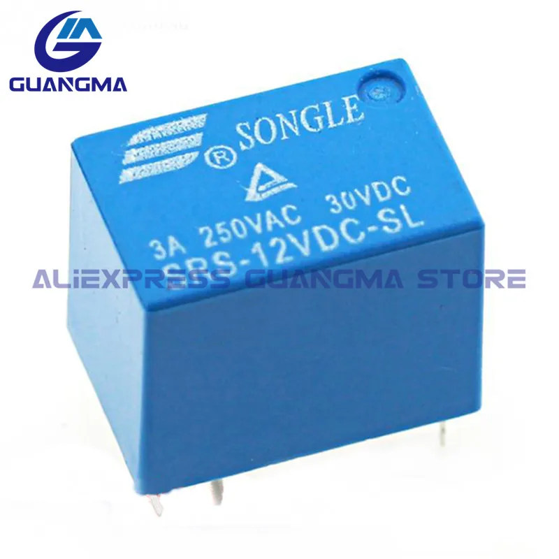 Imagem -03 - Relé Poder Original Srs05vdc-sl Srs12vdc-sl Srs24vdc-sl 05vdc-sh Srs Srs sh 12vdc Dc5v 12v 24v 6pin 3a 250v 100 Pcs 100 Novo