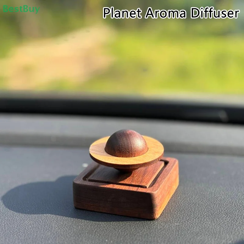 Diffuser Wood Scent Essential Oil Diffuser Jupiter Shape For Home Car Dashboard Decoration Fresh Air Present To Friend