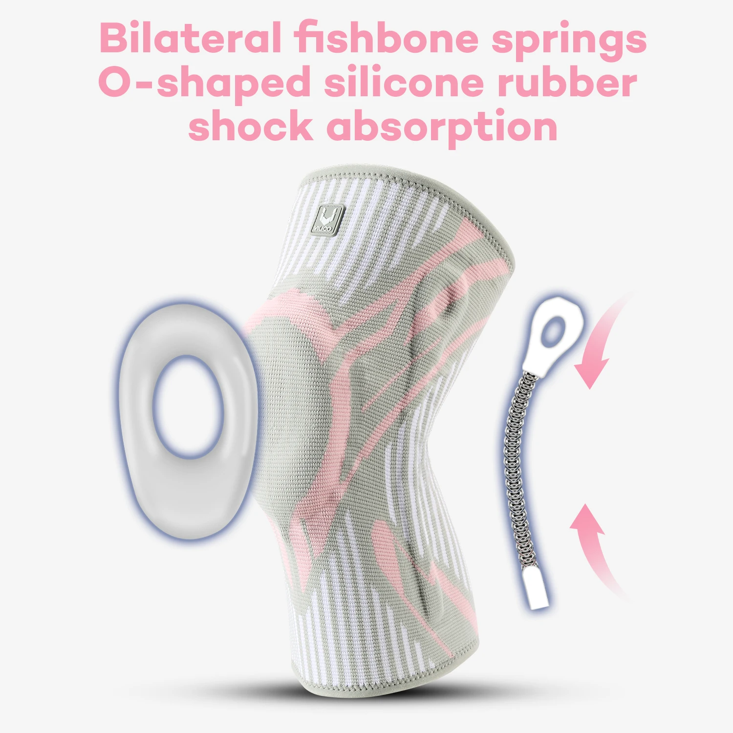 

1 PC Non-Slip Knee Support Brace with Patella Gel Pad Stabilizers Comfort-Fit Compression Sleeve for Arthritis Sports