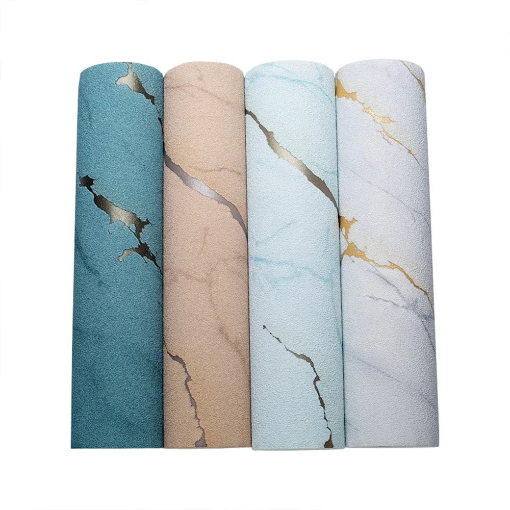 9.5 Meters Non Woven  Fabric Marble Pattern Wallpaper 3D Three Dimensional Living Room Bedroom Wallpapers Home Decoration