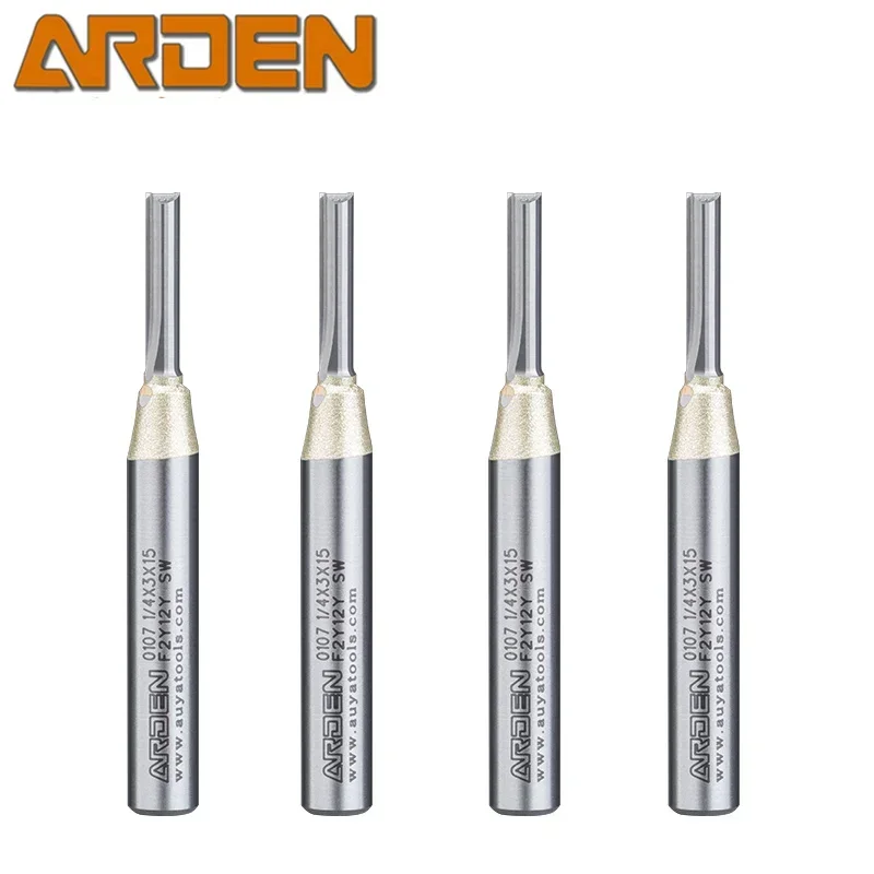 Arden Flautas Tct Roteador em Linha Reta Cnc Ferramenta para Trabalhar Madeira Tungstênio Cortador de Aço para Mdf Plywood Aglomerado Entalho Corte
