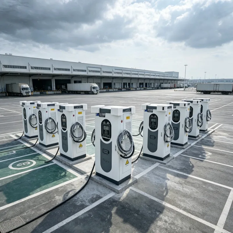 Customized Fleet EV Charger with App Control 30kW DC Floor Standing for Logistics Center Type 2