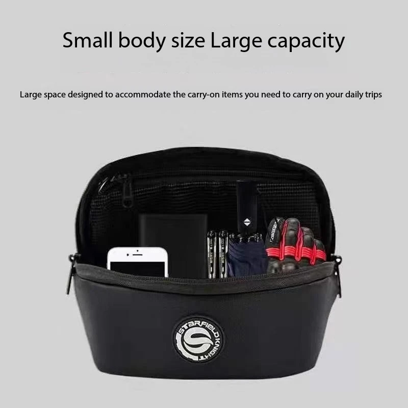 حقيبة دراجة نارية كهربائية متعددة الوظائف من Ashin، حزمة أمامية للسكوتر، مقاومة للماء، خفيفة الوزن، سعة كبيرة، غطاء مطر قابل للفصل #3