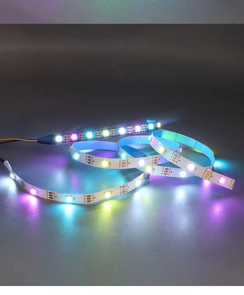 WS2812 Programmable LED Strip 5V Full Color 5050 Lamp Bead Built in IC for Arduino ESP32 MOQ 9PCS