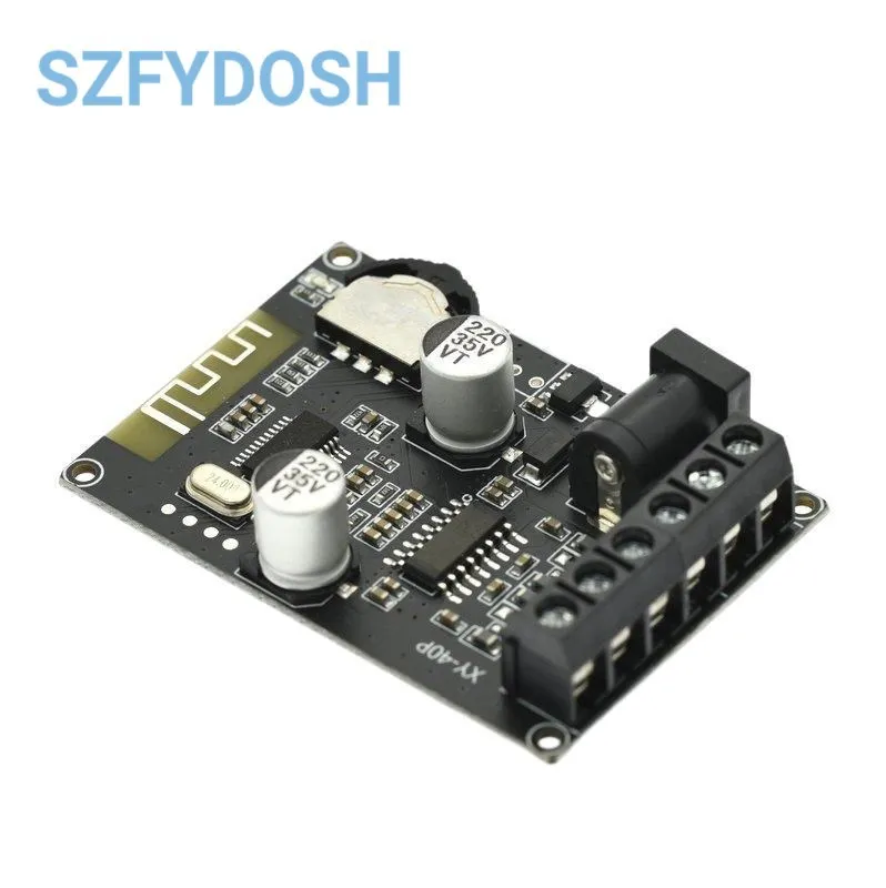 Bluetooth-compatible 5.0 40Wx2  Power Amplifier Board Module DC 12V/24V High Power Digital Amplifier XY-P40W