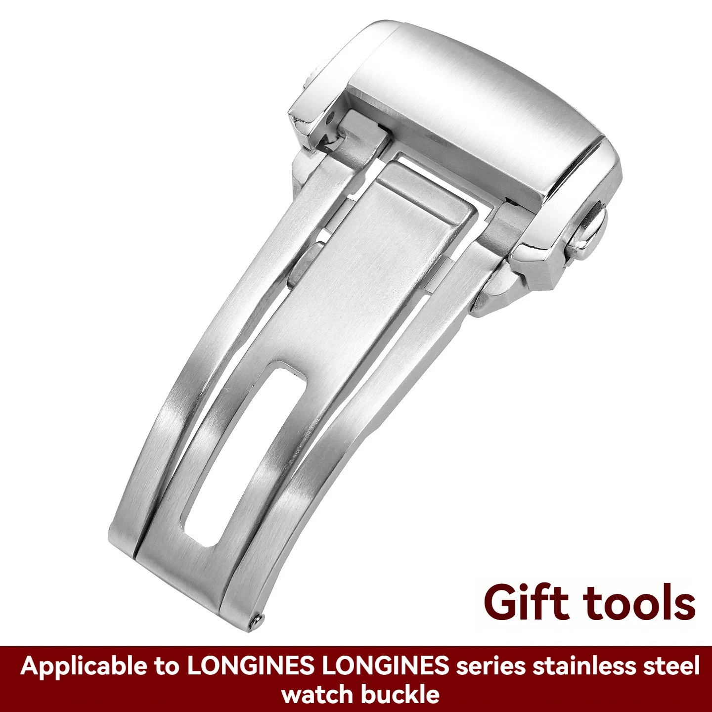 

Exquisite Buckle for Longines Series Stainless Steel Buckle Solid Stainless Steel Adjustable Folding Buckle Watch Accessories