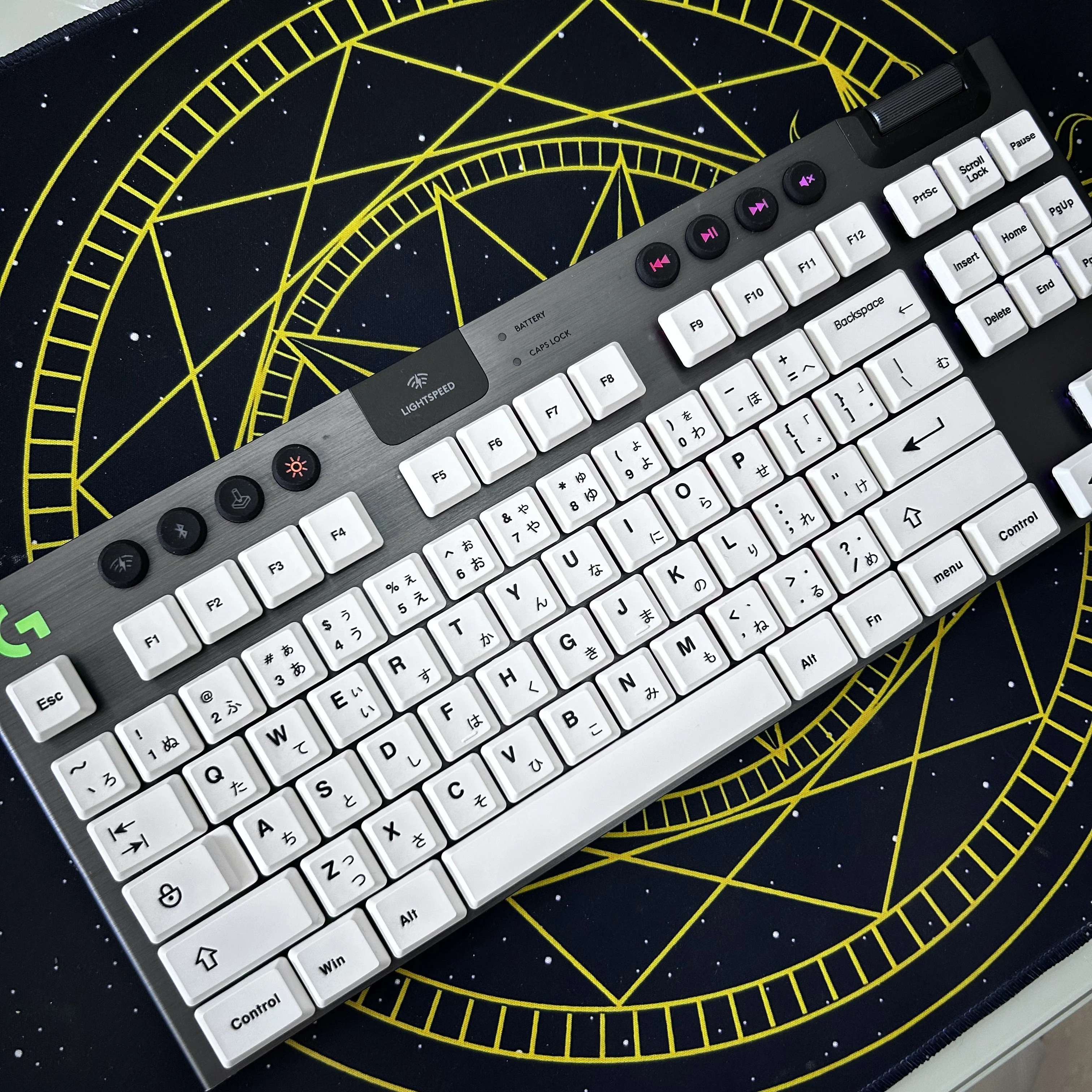 Minimalist Japanese keycap PBT material compatible with Logitech G815/G913/G915/TKL series mechanical keyboard, no fading