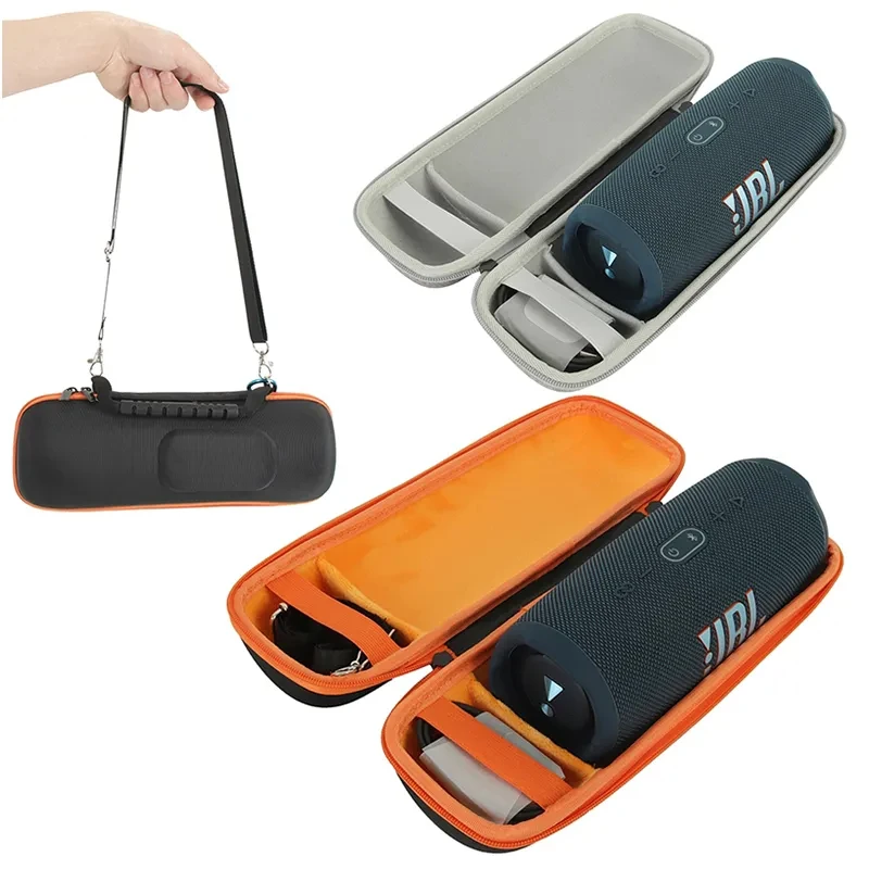 2023 Newest Hard EVA Travel Protective Case For JBL Charge 5 Bluetooth Speaker Carry Pouch Bag Cover Case (only case)