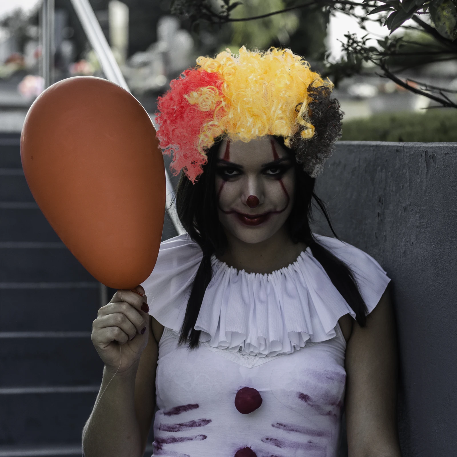 

1pc Funny Carnival Fake Hair Decorative Clown Portable Breathable Party Costume Accessory Country Flag Themed Prop For