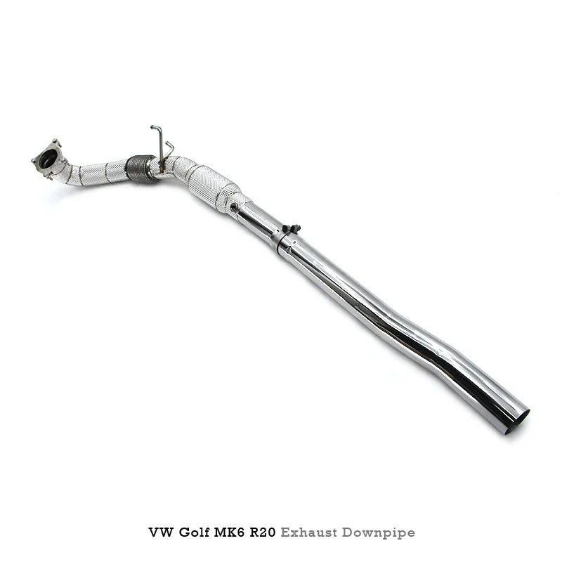 Head Section High flow Pipes Exhaust Pipes branch downpipe Exhaust Pipe with catalyst for VW Golf 6/MK6 R20 2.0 2009-2013