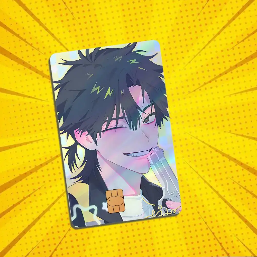 Lu Guang Cheng Xiaoshi Link Click Laser-like texture Card Stickers Credit Visa Debit Bank Charge Card Bus Metro