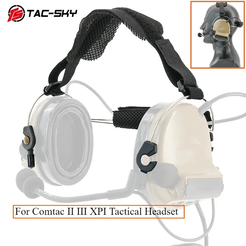 TAC-SKY New Tactical Headset C2 C3 Replacement Headband Adapter for COMTAC III II XPI Hunting Airsoft Shooting Headset Adapter