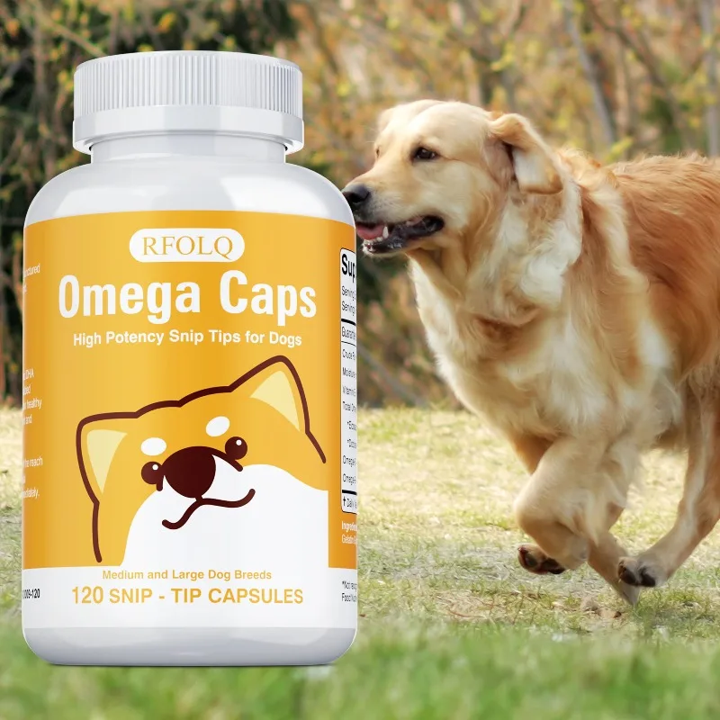 

Omega 3 Supplement for Dogs - Promotes Healthy, Glowing Skin and Coat, Supports Joint and Gut Health, Promote Overall Health