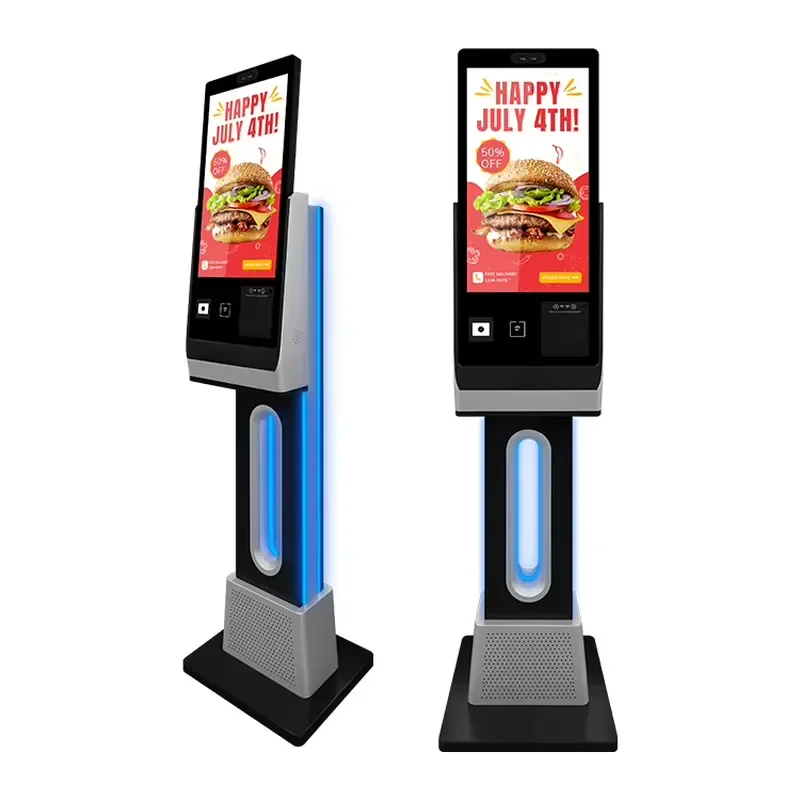 Designed for modern retail and hospitality businesses, this all-in-one self-service kiosk streamlines customer interactions