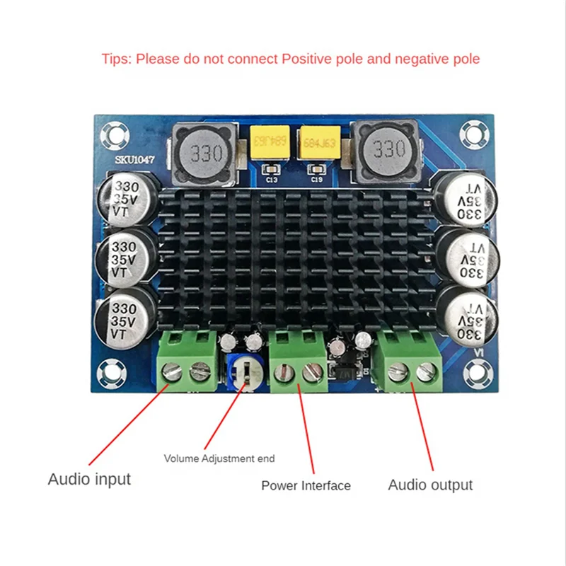 8X 100W TPA3116D2 Mono Amplifier Board Class DC 12V-26V Digital Audio Power Amplifier Sound Board AMP-Y47A