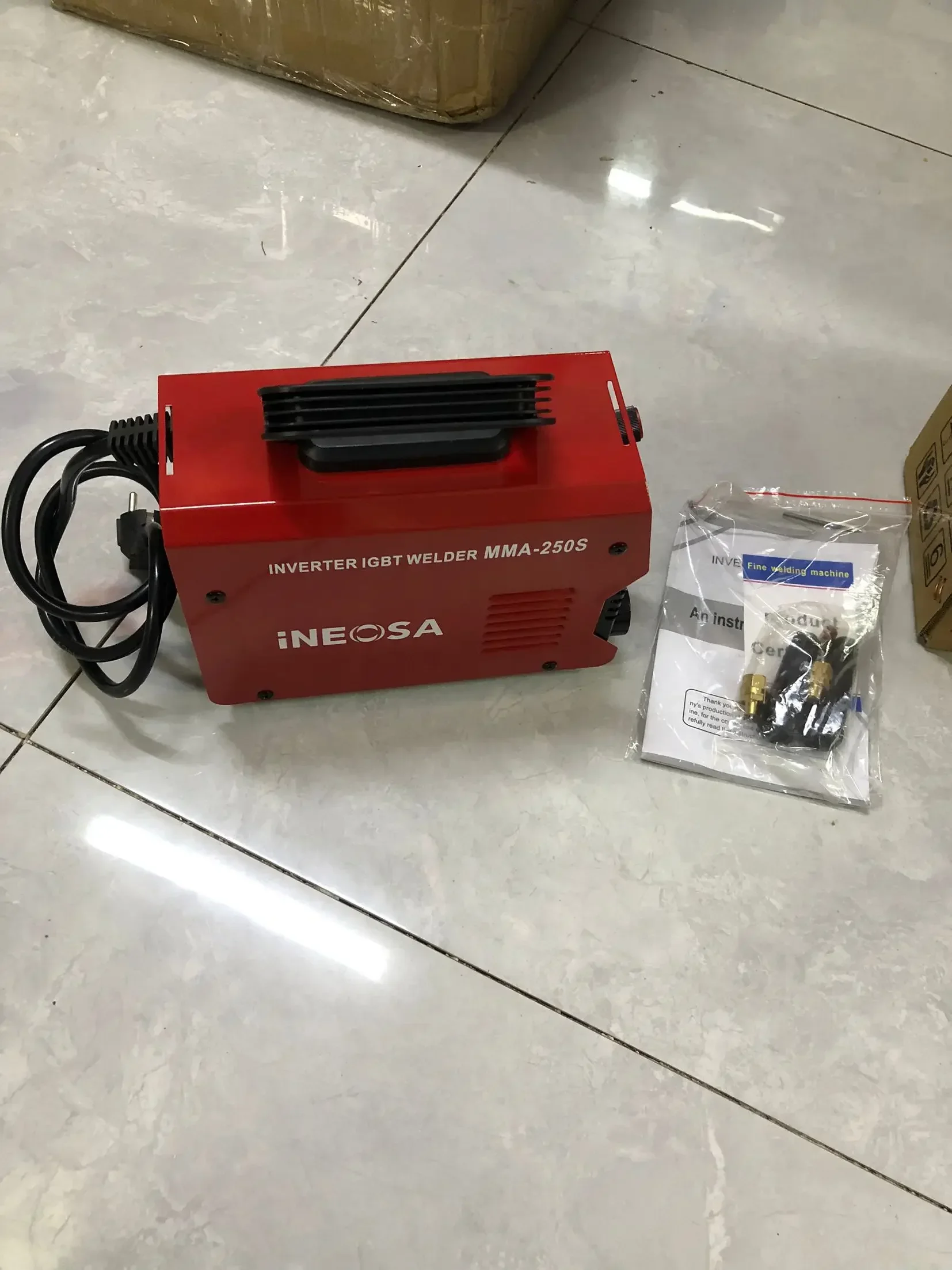 Mini welding machine set, small household 220V portable MMA250 inverter welding machine household Small Household, Portable,