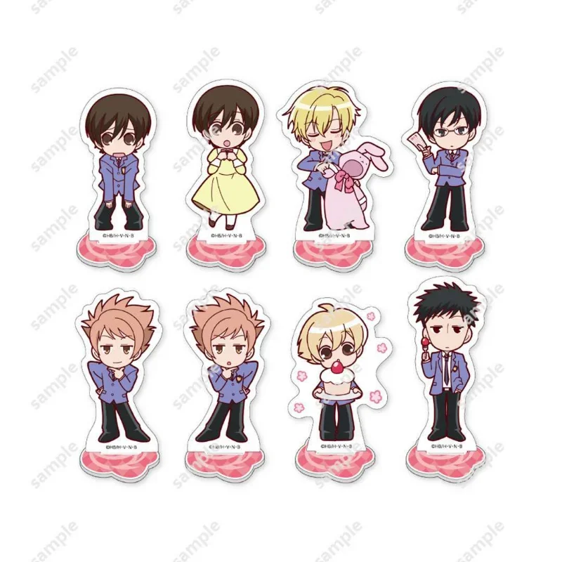 Figura de Anime Ouran High School Host Club Stand Fujioka Haruhi King, modelo de dibujos animados de pie acrílico, placa, adornos de mesa, juguete Cos