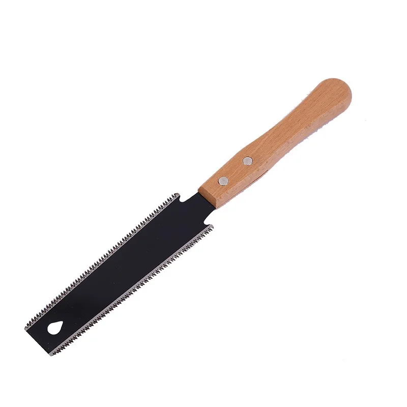 Japanese Style Hand Saw Single/Double Sided Fine Tooth Wood Saw SK5 Steel Flexible Hand Saw Garden Hand Tool for Woodworking