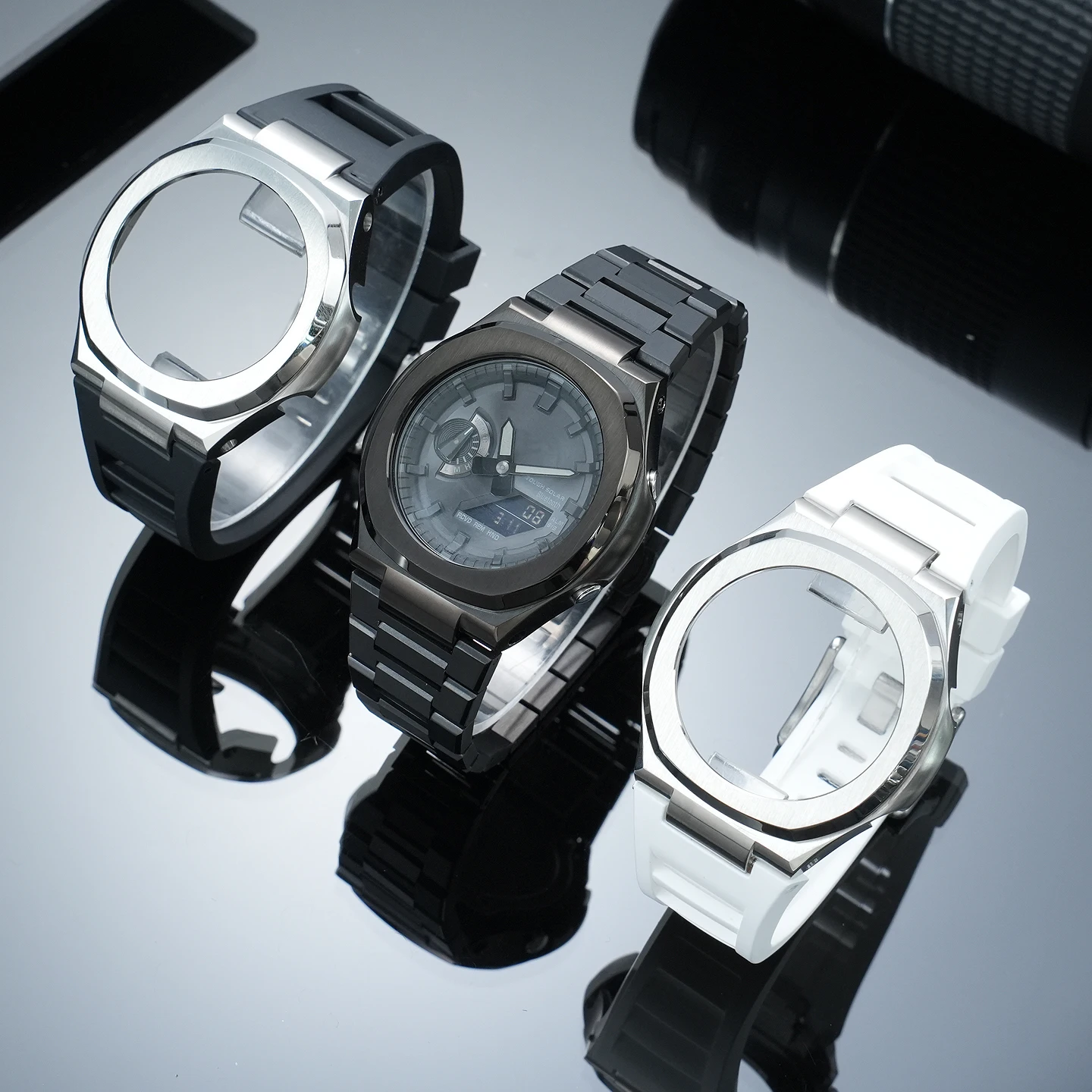 GA-2100 GA-B2100 Farmhouse Oak Metal Customization Kit for Casio G-SHOCK Stainless Steel Case and Band Replacement Parts
