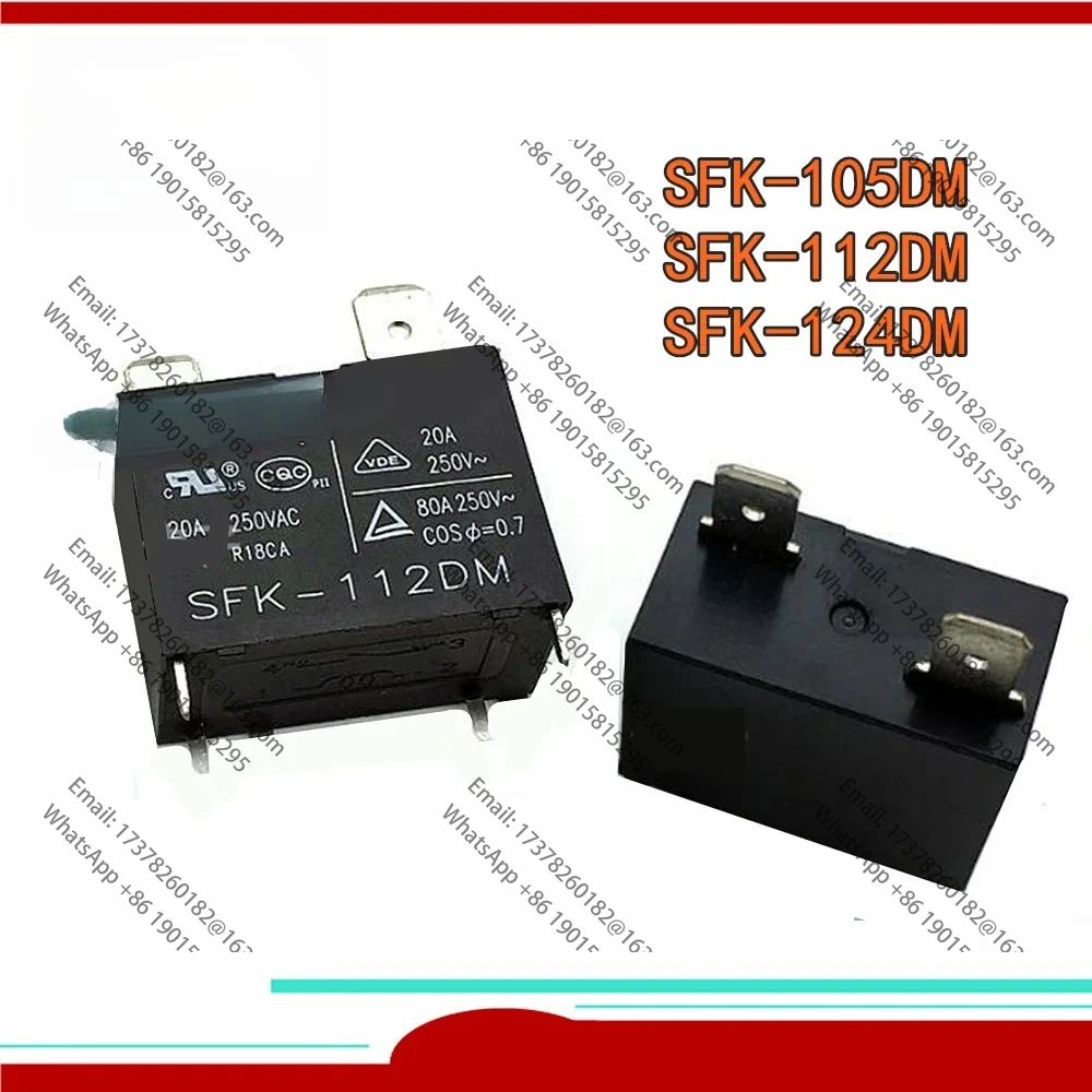

50pcs/lot Original New Relay SFK-105DM 5VDC SFK-112DM 12VDC SFK-124DM 24VDC SFK-112DM-12VDC SFK 112DM 12V 24V 4PIN 20A