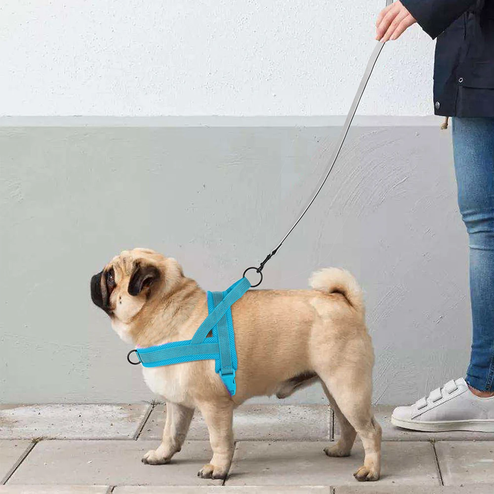 No Pull Dog Harness Mesh Nylon Dog Harnesses Vest Breathable Pet Pug Vests Reflective With Quick Control for Small Large Dogs