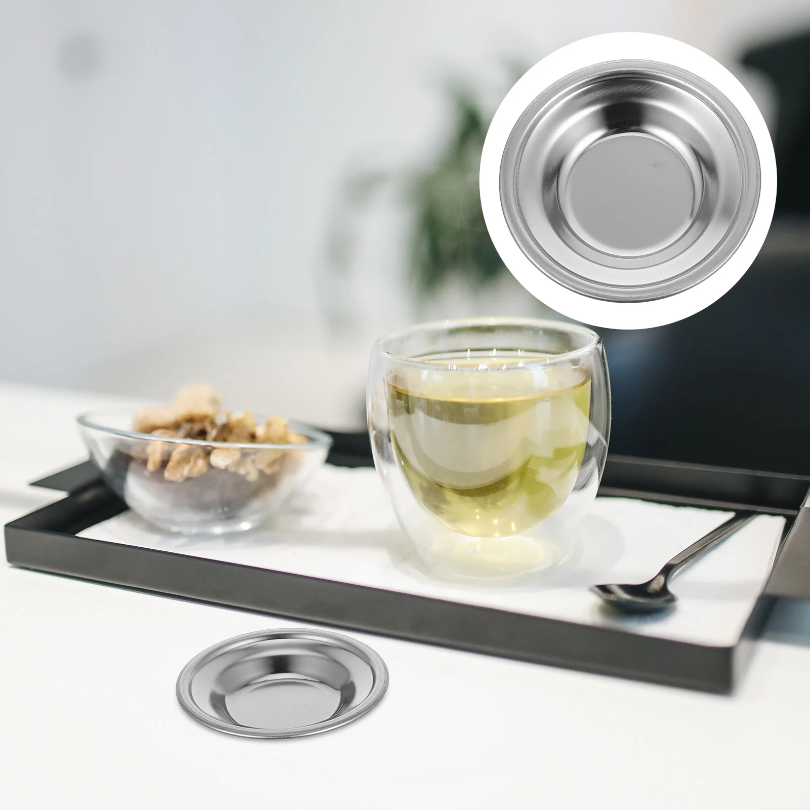 

Tea Bag Saucer Accessories Metal Holder Bags Plate Teabag Dish Tray Spoon Rest Aromatherapy