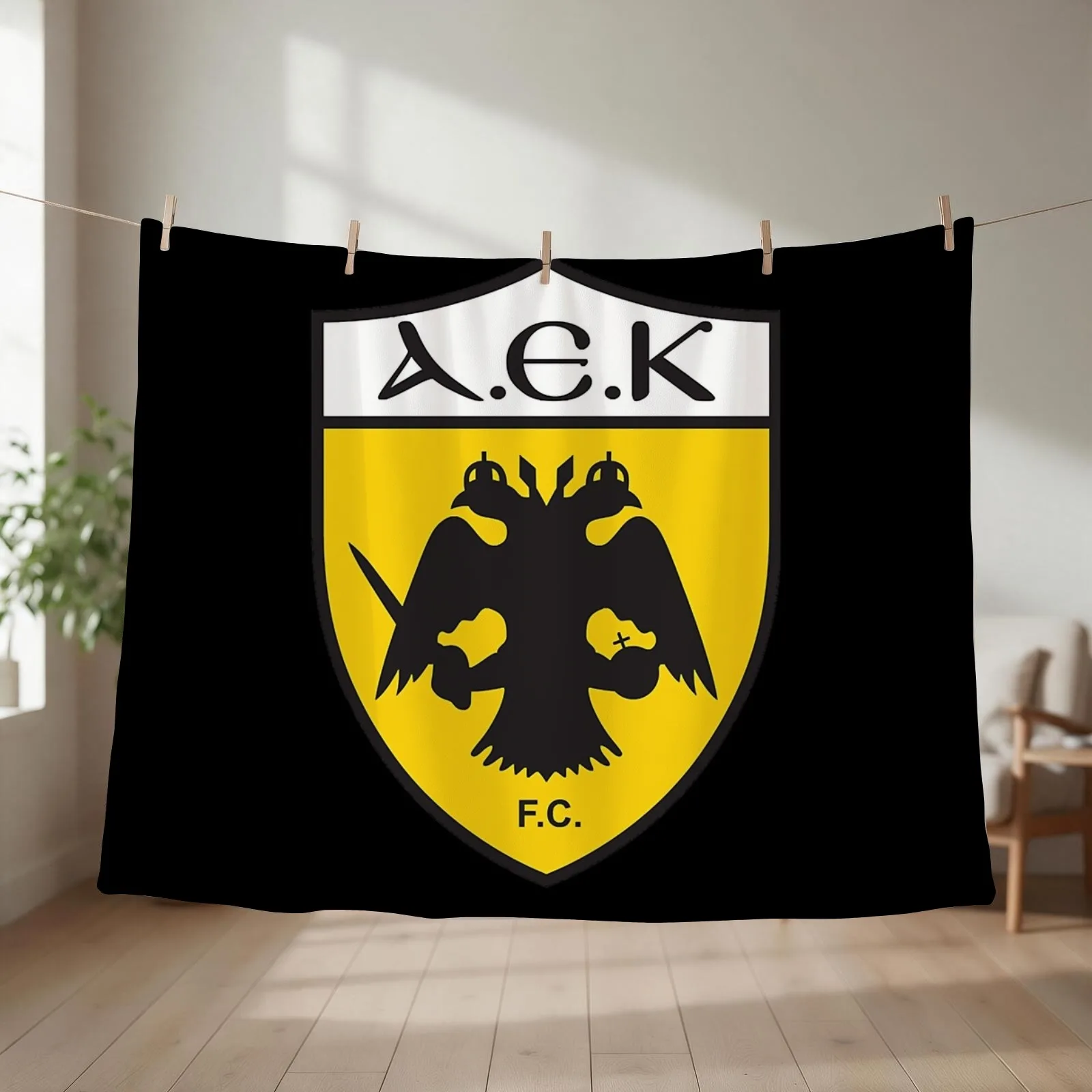 AEK ATHENS Throw Blanket couch cozy soft plush fuzzy picnic outdoor blanket
