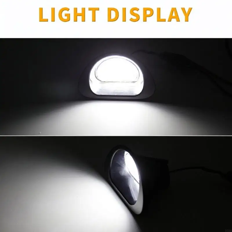 D5BE Upgrades Car Rear Plate Light Assembly with ABS Housing for Clear Plate Area Lighting, Vehicle Lamp Structure Quick