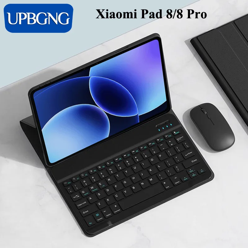 

With Keyboard Case for Xiaomi Pad 8 Pro Pad 8 7 11.2 Inch Funda Stand Shell Wireless Keyboard for Mi Pad 7 8 Pro Cover