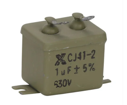 

Iron capacitor cj41-2 1uF 400V paper capacitor cj41-2 1uF 630V 5%