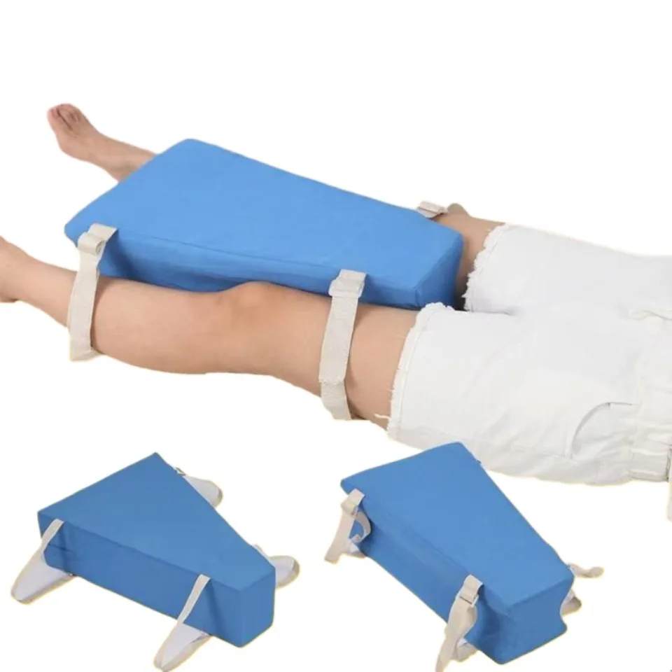 Trapezoid Sponge Pad With Bandage Elderly Lower Limb Bed Bedsore Mat Turn Over Assistant Nursing Device For Hemiplegic Patient