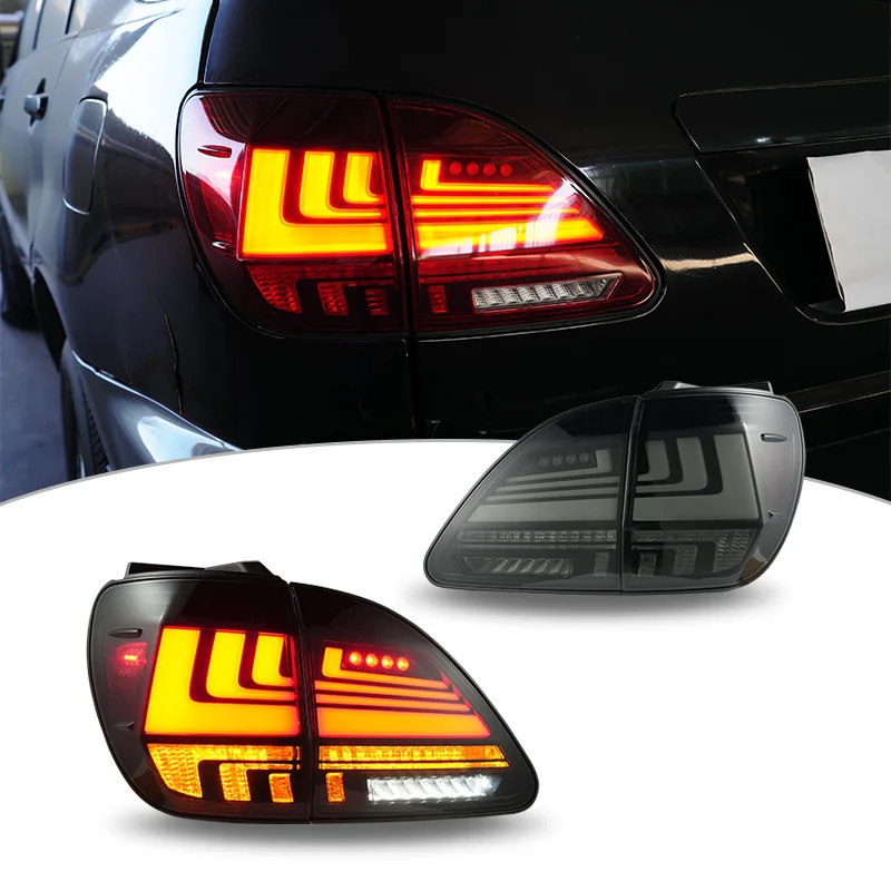 

LED Smoked Led Tail Lights Rear Lamp For Lexus RX 1998-2002 4 Pcs Assembly