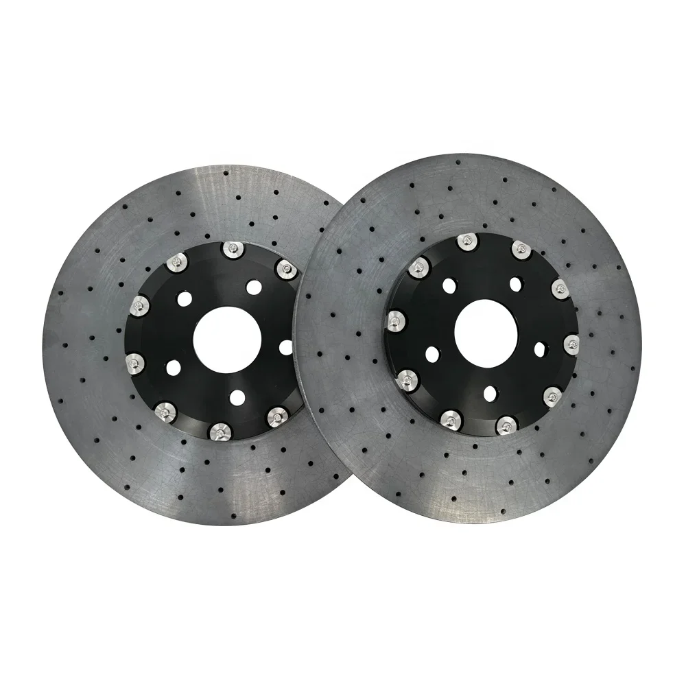 Set Rotor Rem Karbon Keramik Peningkatan Besar untuk Jeep wrangler 2013