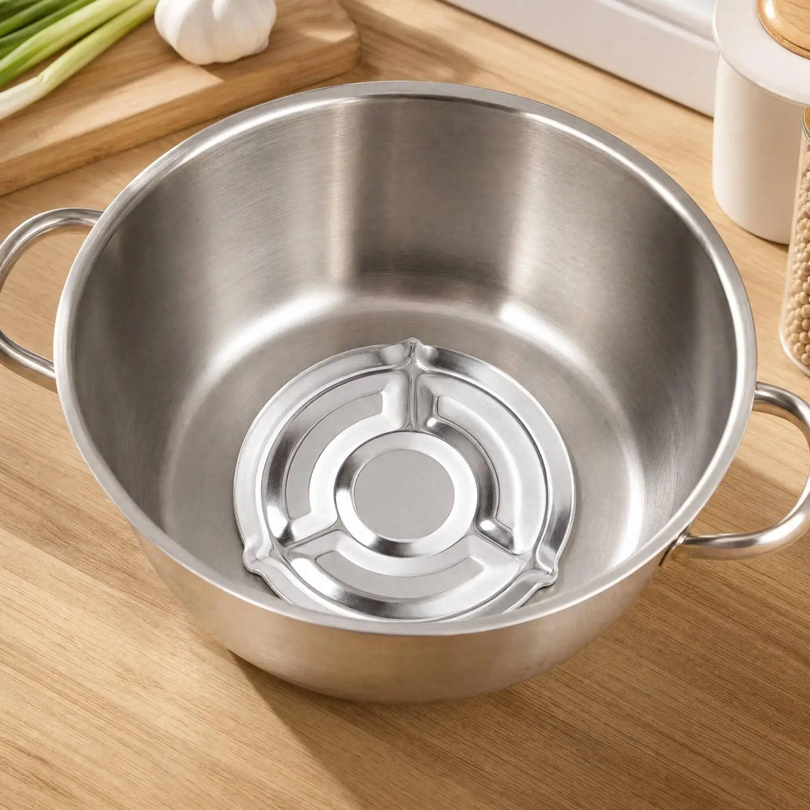 Anti Overflow Cookware Disc 304 Stainless Steel Pot Boil over Stopper Kitchen Tool for Noodle Soup Simmering