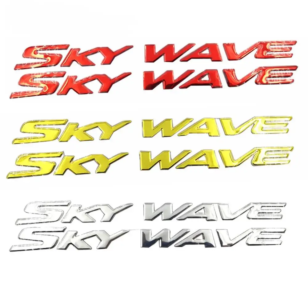 For Suzuki AN250 AN400 AN650 Skywave Burgman Motorcycle 3D Badge Emblem Tank SKY WAVE Logo Decorative Decals Sticker