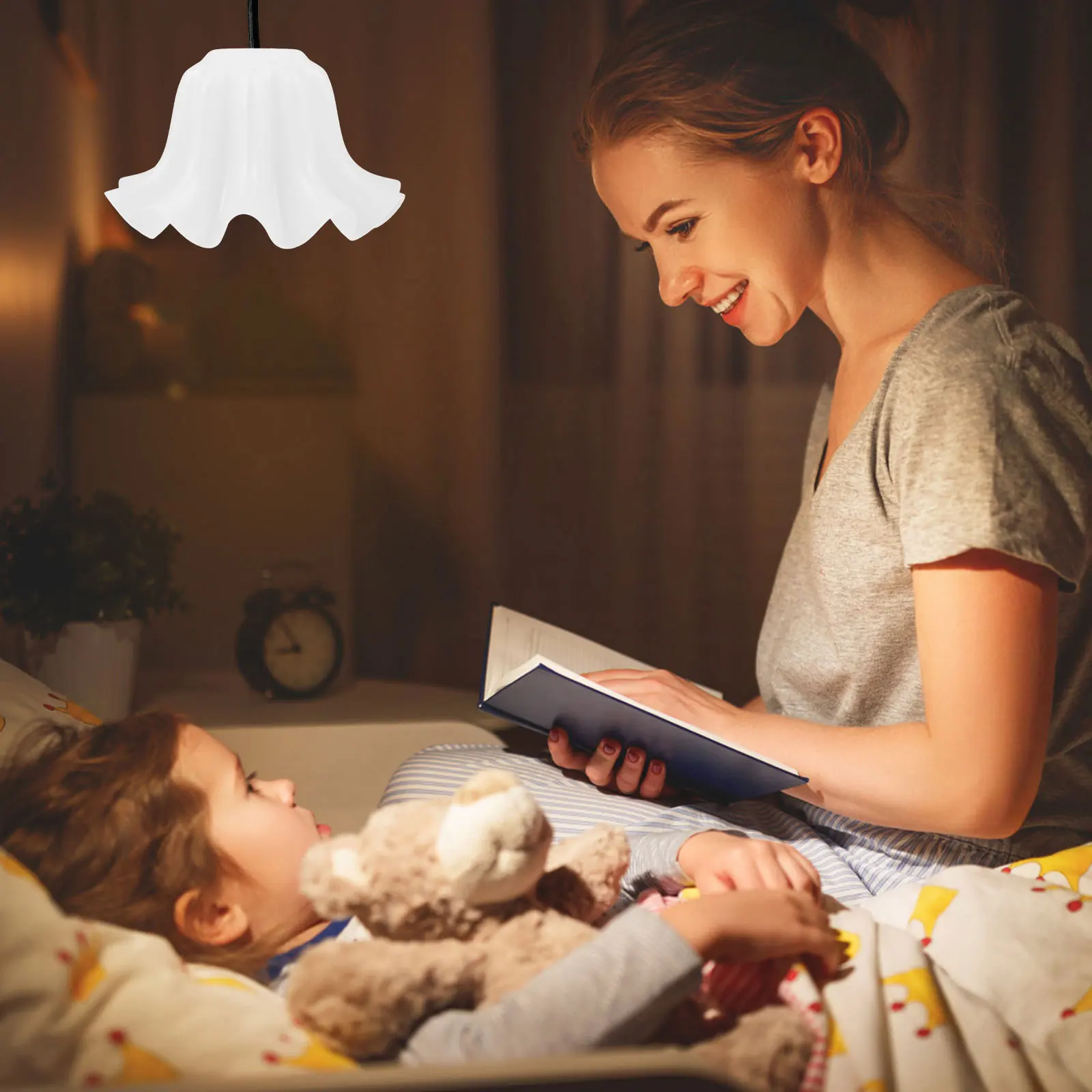 

Flower Shaped Acrylic Lamp Shade Replacement Ceiling Lamp Cover Pendant Light Decorative Wall Lampshade For Bedroom Living Room