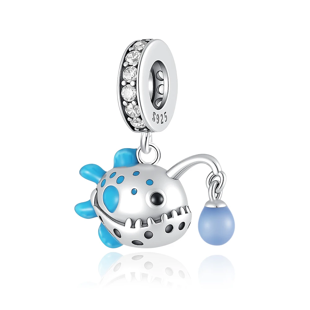 New Fine Luck koi fish Pendant goldfish Blessing Charm 925 Silver Bead Fit Original Bracelets DIY Jewelry Women Accessories Gift view 5