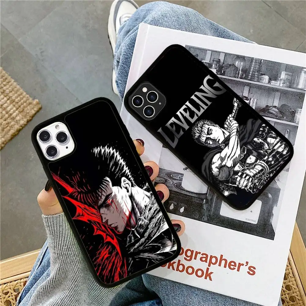 

Berserk Guts Phone Case Silicone PC+TPU For For iPhone 11 12 13 14 15 16 Plus Pro Max Cover