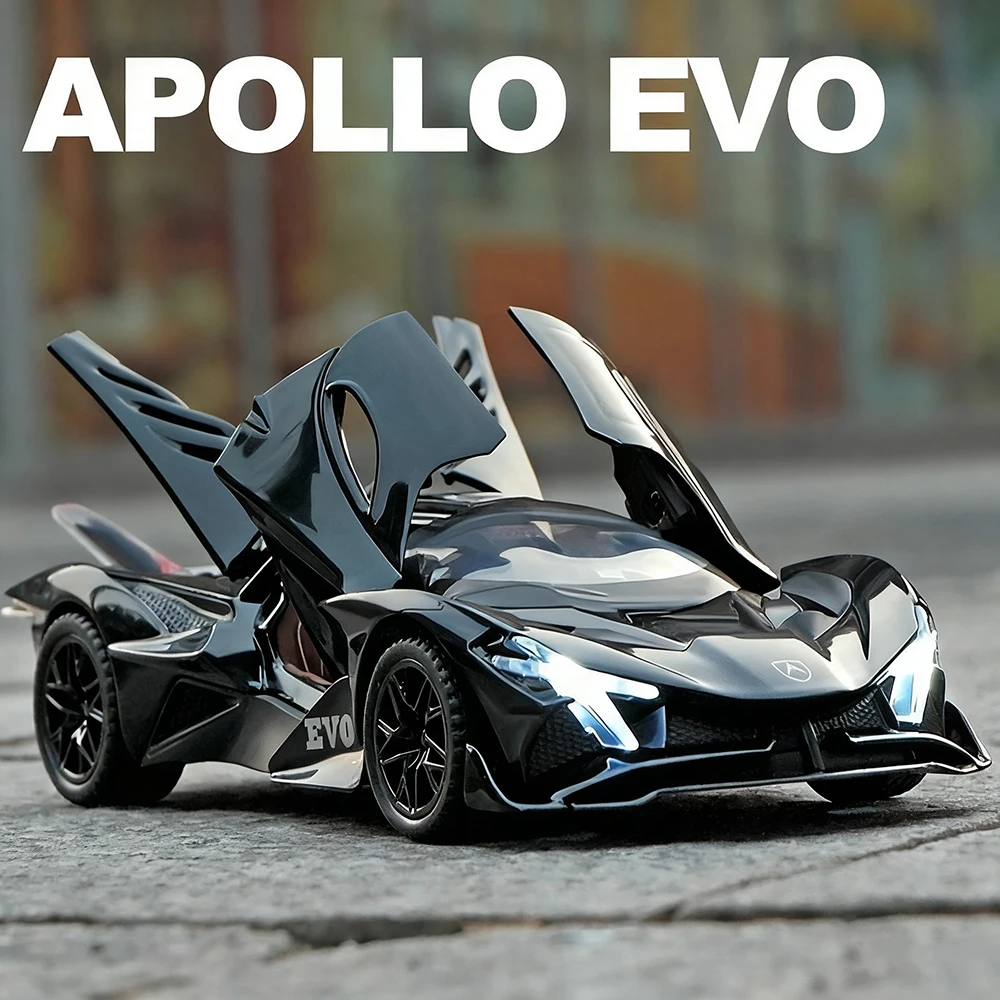 

1:32 сплав литья под давлением Apollo EVO Atlantic модель игрушечного автомобиля со световым звуком миниатюрное колесо с откатным механизмом суперкар для детей и взрослых подарки