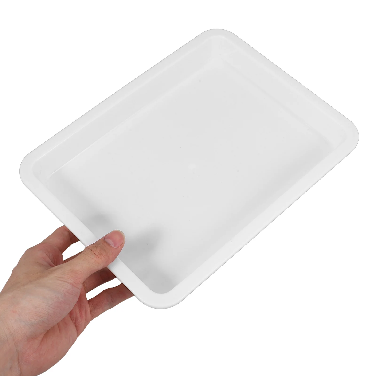 

Chemical Experimental Tray 2.5Cm Deep Leak-Proof Acid Alkali Resistant Plastic Storage Plate Lab Mixing Tool Organizer